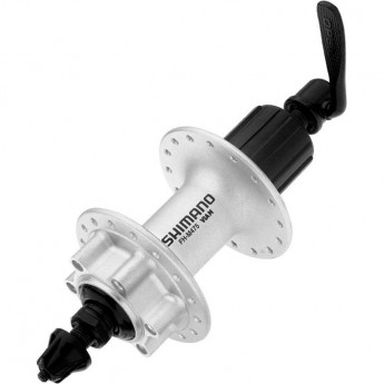 Втулка передняя SHIMANO M475, 32 отверстий, 6-болт, QR, серебристый