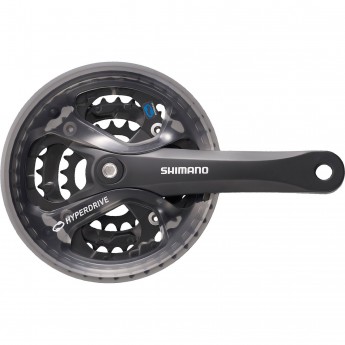 Система SHIMANO ACERA, M361, 175 мм, квадрат, 48/38/28T, защита, черный Система SHIMANO ACERA, M361, 175 мм, квадрат, 48/38/28T, защита, черный