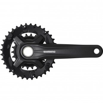 Система SHIMANO MT210-2, 170 мм, 36/22T, интегрированный вал, черный, для 9 скоростей Система SHIMANO MT210-2, 170 мм, 36/22T, интегрированный вал, черный, для 9 скоростей