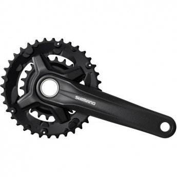 Система SHIMANO MT210-B, 175мм, 36/22T, интегрированный вал, с защитой, черный CL+3мм, для 9 скоростей Система SHIMANO MT210-B, 175мм, 36/22T, интегрированный вал, с защитой, черный CL+3мм, для 9 скоростей