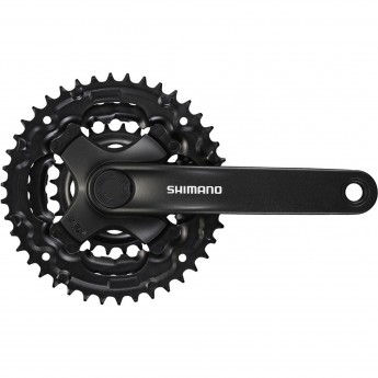 Система SHIMANO TOURNEY TY301, 175 мм, квадрат, 42/34/24, без защиты, черный, без упаковки Система SHIMANO TOURNEY TY301, 175 мм, квадрат, 42/34/24, без защиты, черный, без упаковки